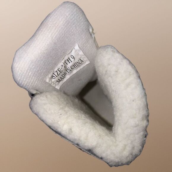 Toddler PowerTek V3.0 Tek Edge Kid Skates Beige Lace Up With Blade Covers Size 9 - Picture 8 of 10